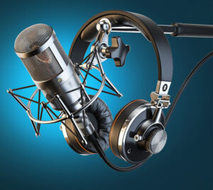 Radio microphone & headphones